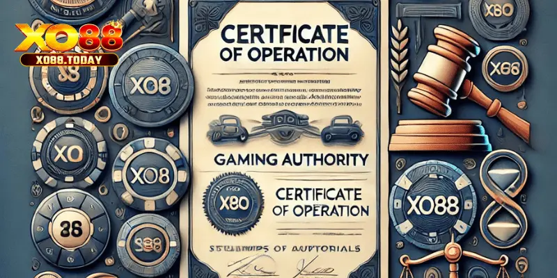 Ảnh (minh họa) giấy phép hoạt động Xo88