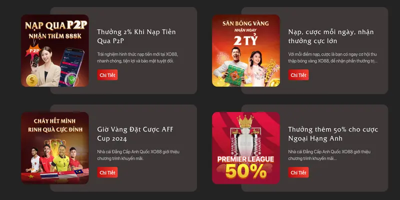 Giới thiệu chương trình khuyến mãi Xo88