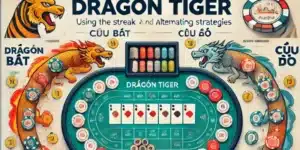 Đặt cược theo đúng quy luật cầu bệt hoặc cầu đảo trong cách chơi Rồng Hổ